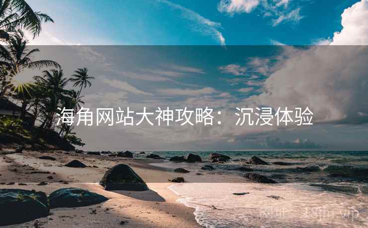 海角网站大神攻略：沉浸体验
